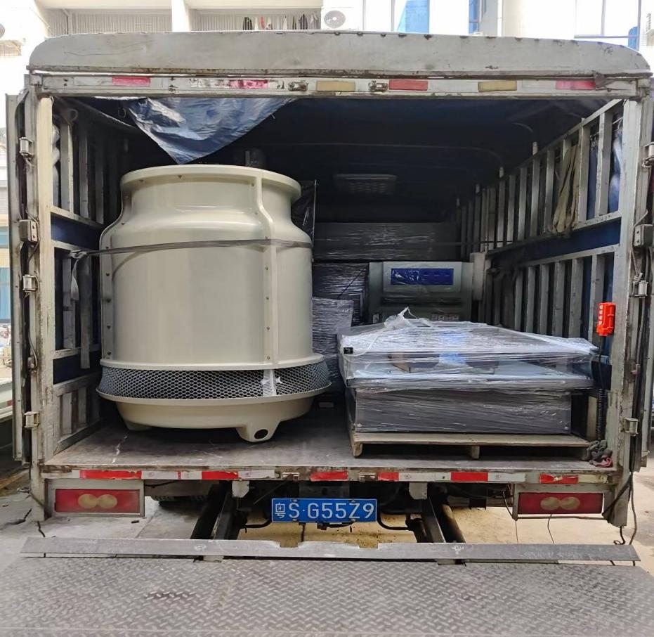 跌落機模擬運輸振動臺送貨廣州客戶公司